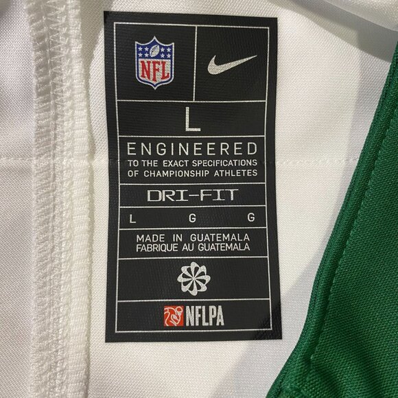 Nike NFL Mens Aaron Rodgers #8 On Field New York Jets Jersey Size L White & Gree - Picture 10 of 14